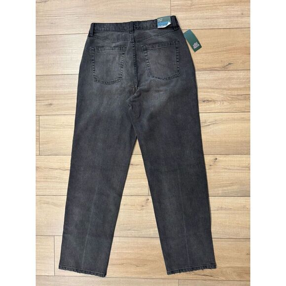 Wild Fable Jeans Women’s High Rise Straight Jeans 10 Black Denim Cargo NWT Easy - Picture 7 of 7